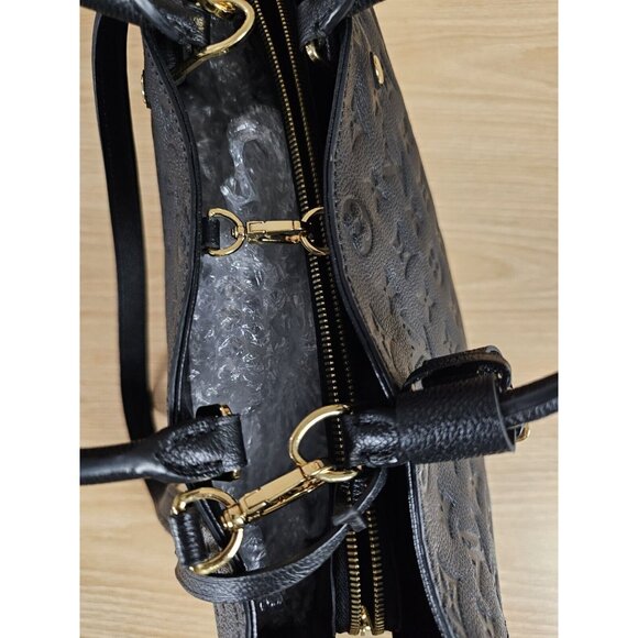 LOUIS VUITTON Montaigne Large GM Empreinte Black Shoulder Leather Bag Satchel - Picture 16 of 16